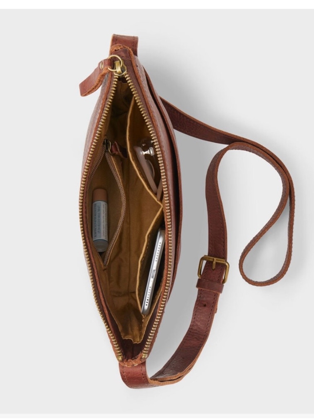 Duluth Trading Co. Lifetime Leather Sling Crossbody Bag - Picture 11 of 11